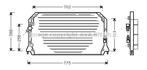 AVA QUALITY COOLING Конденсатор, кондиционер TO5253